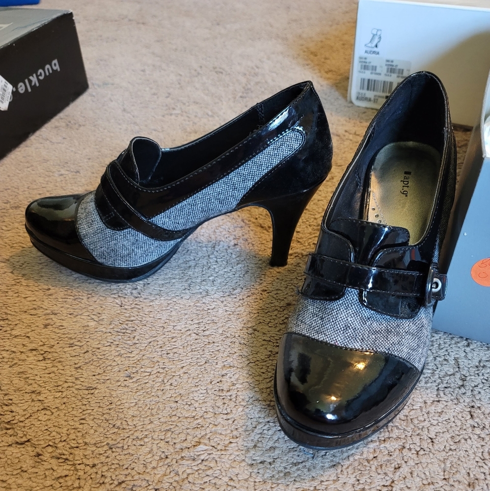 Tweed heels